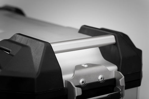 Maleta de aluminio TRAX ADV M. 37 l. Derecho. Negro